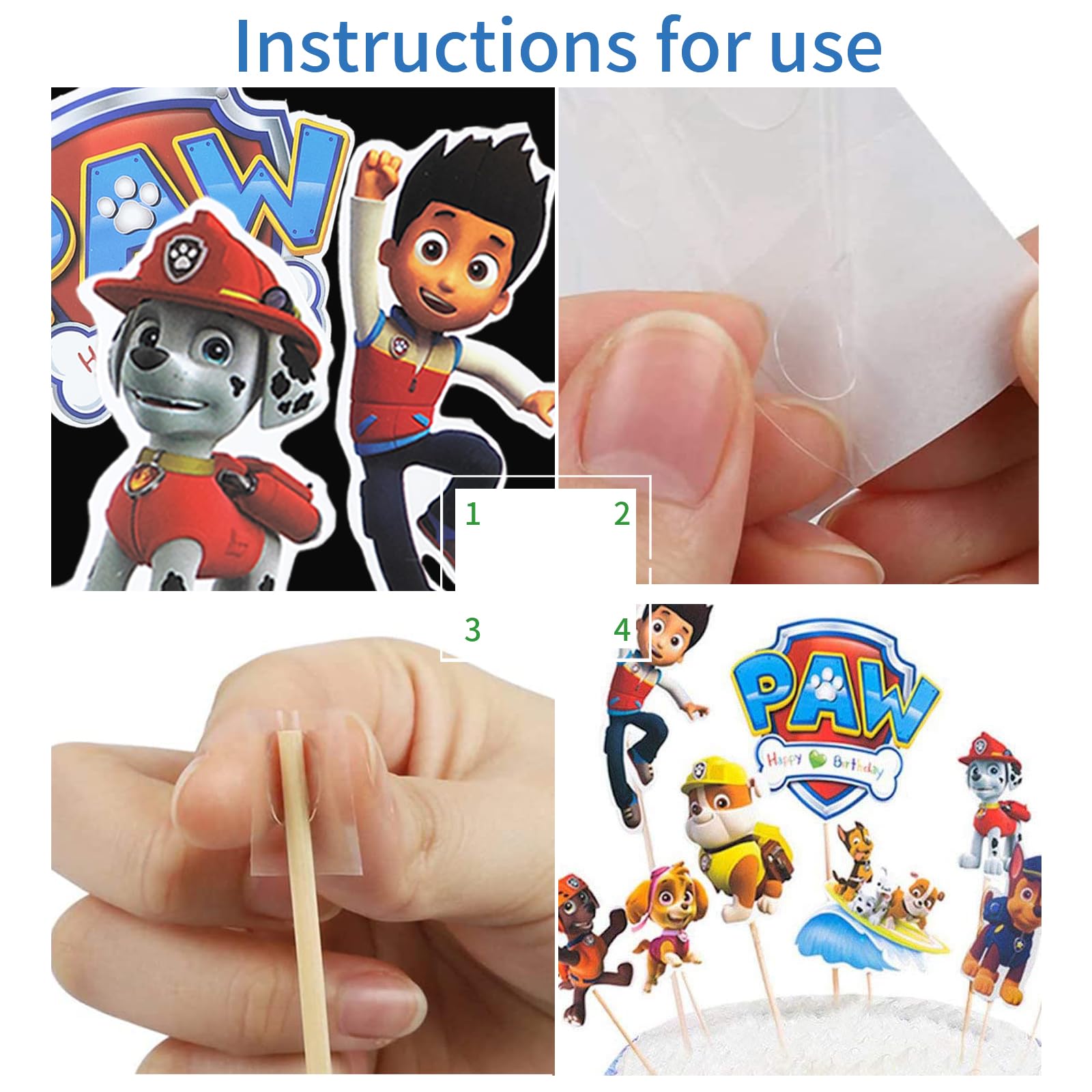 Decorazioni Torta Paw Patrol - 45 Topper Per Cupcake E Muffin | Per Feste Bambini E Compleanni - Foto 8