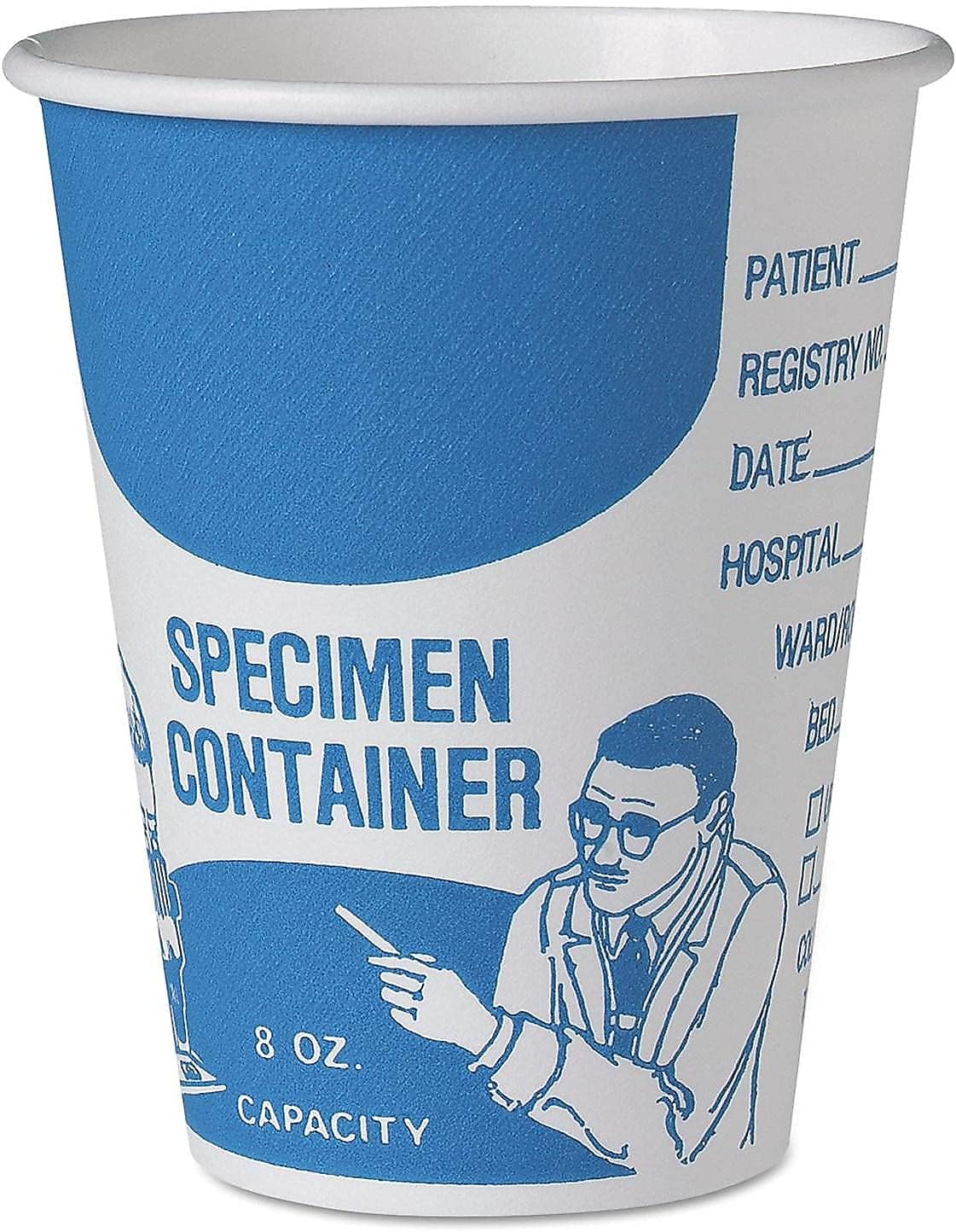 Solo SC378-3008 8 oz Specimen Paper Medical Cup (Case of 1000)