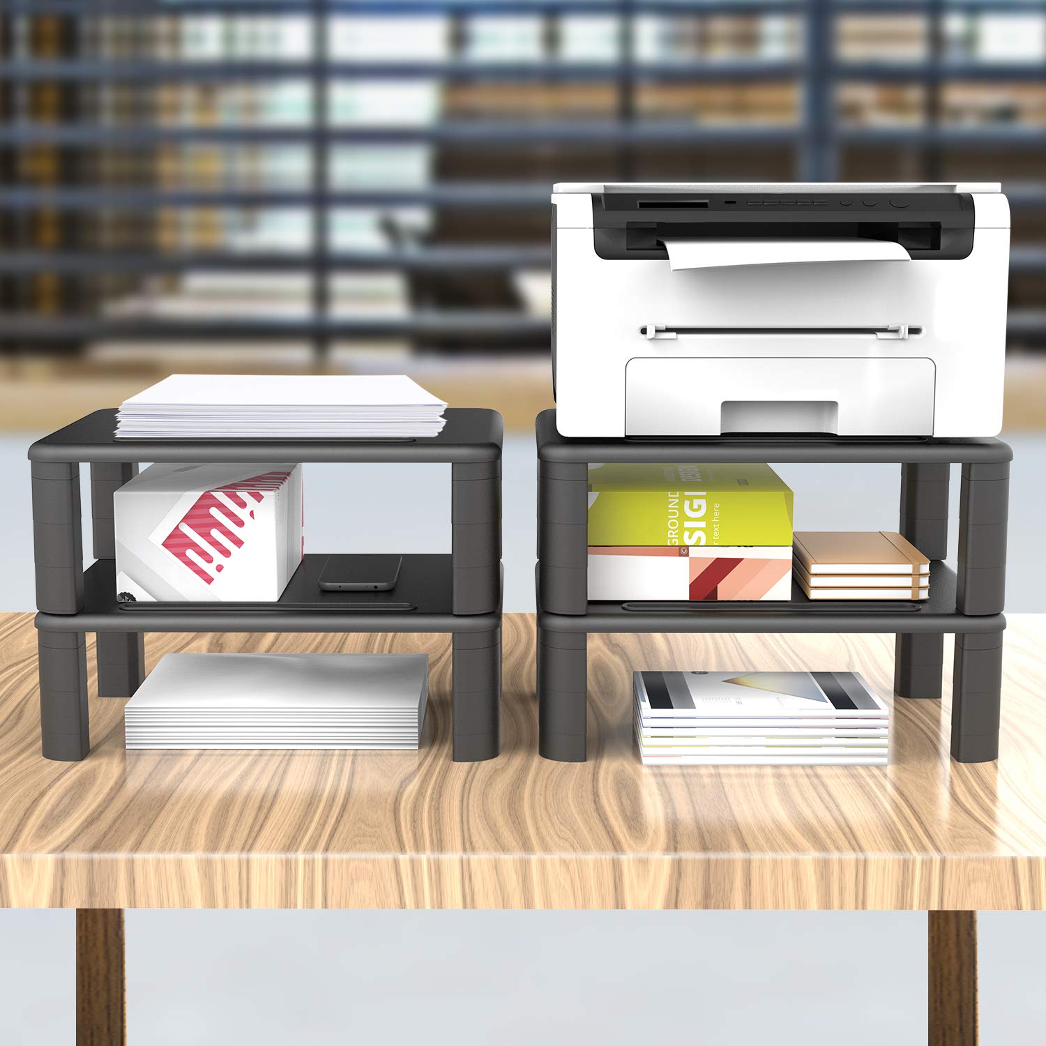 Buy HUANUO Monitor Stand, 3 Height Adjustable Monitor Stand, Monitor