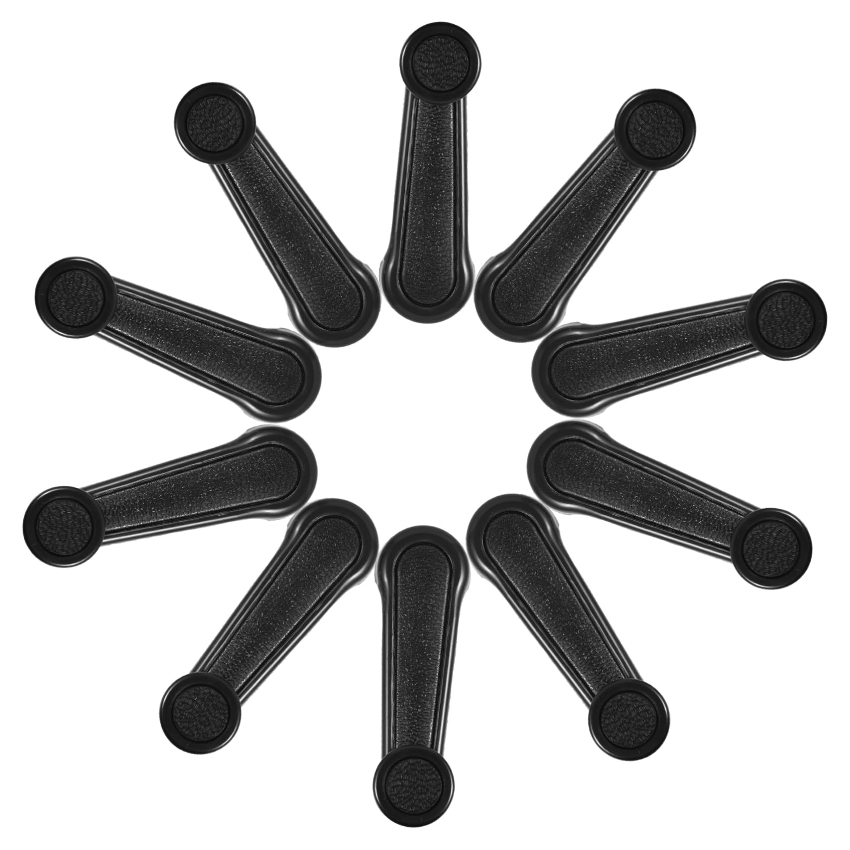 SOLUSTRE Upgrade Car Window Handles Replacement Window Crank Kit Sleek Metal Plastic