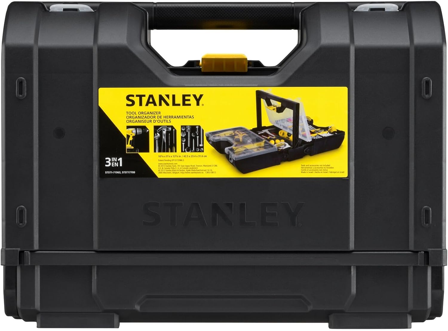 Stanley STST1-71963 3-In-1 Tool Organiser - Black/Yellow