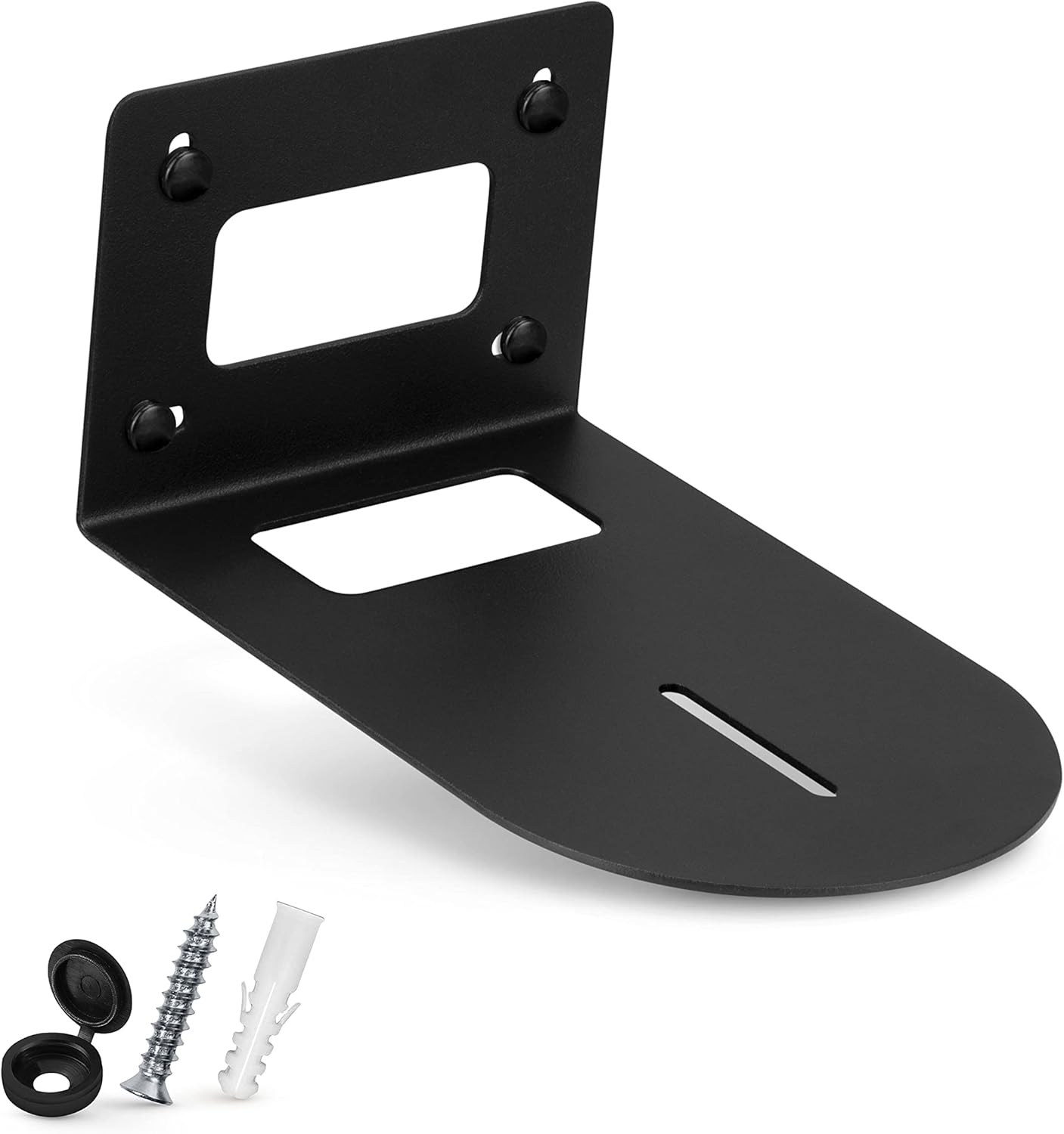 PTZ Camera Wall Mount Bracket Compatible with HuddleCam, Sony, AVIPAS, SMTAV, FOMAKO, PRISUAL & More, Universal Holder Shelf, by Brainwavz (Black)
