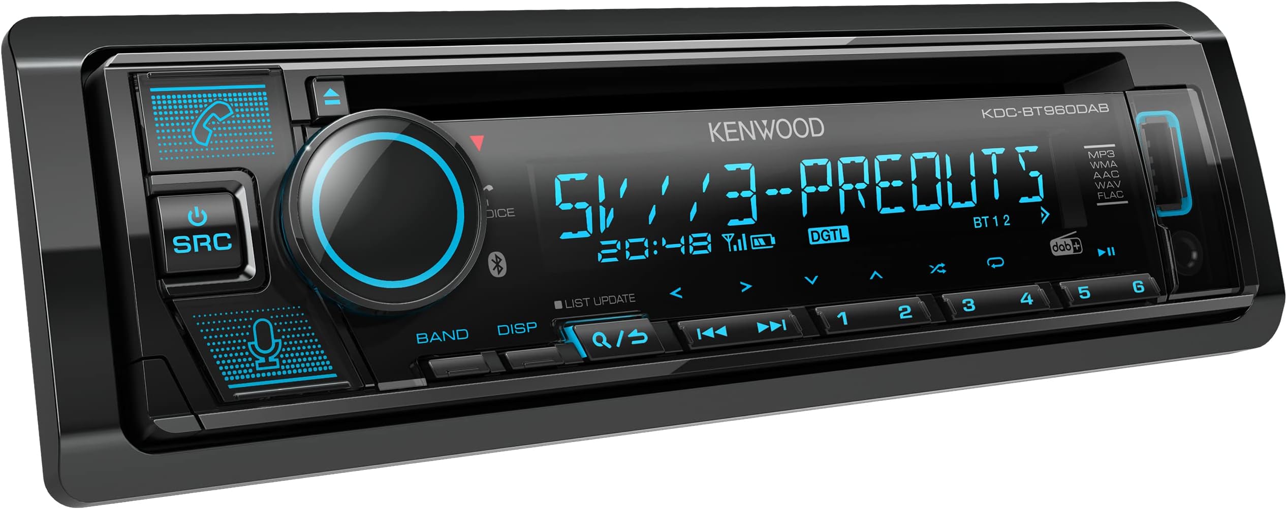 KDC-BT960DAB - CD / MP3 Car Radio with DAB/Bluetooth/USB/iPod/AUX-IN