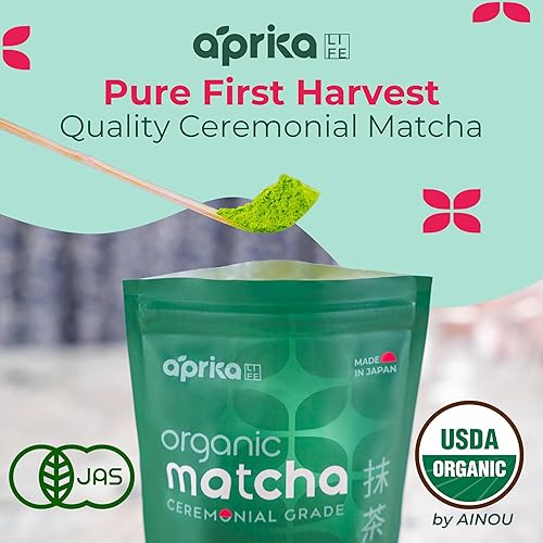 Miniatura 2 de Té verde matcha de primera calidad en polvo matcha orgánico de origen japonés de grado ceremonial primera cosecha de Japón - 35 onzas - Té macha