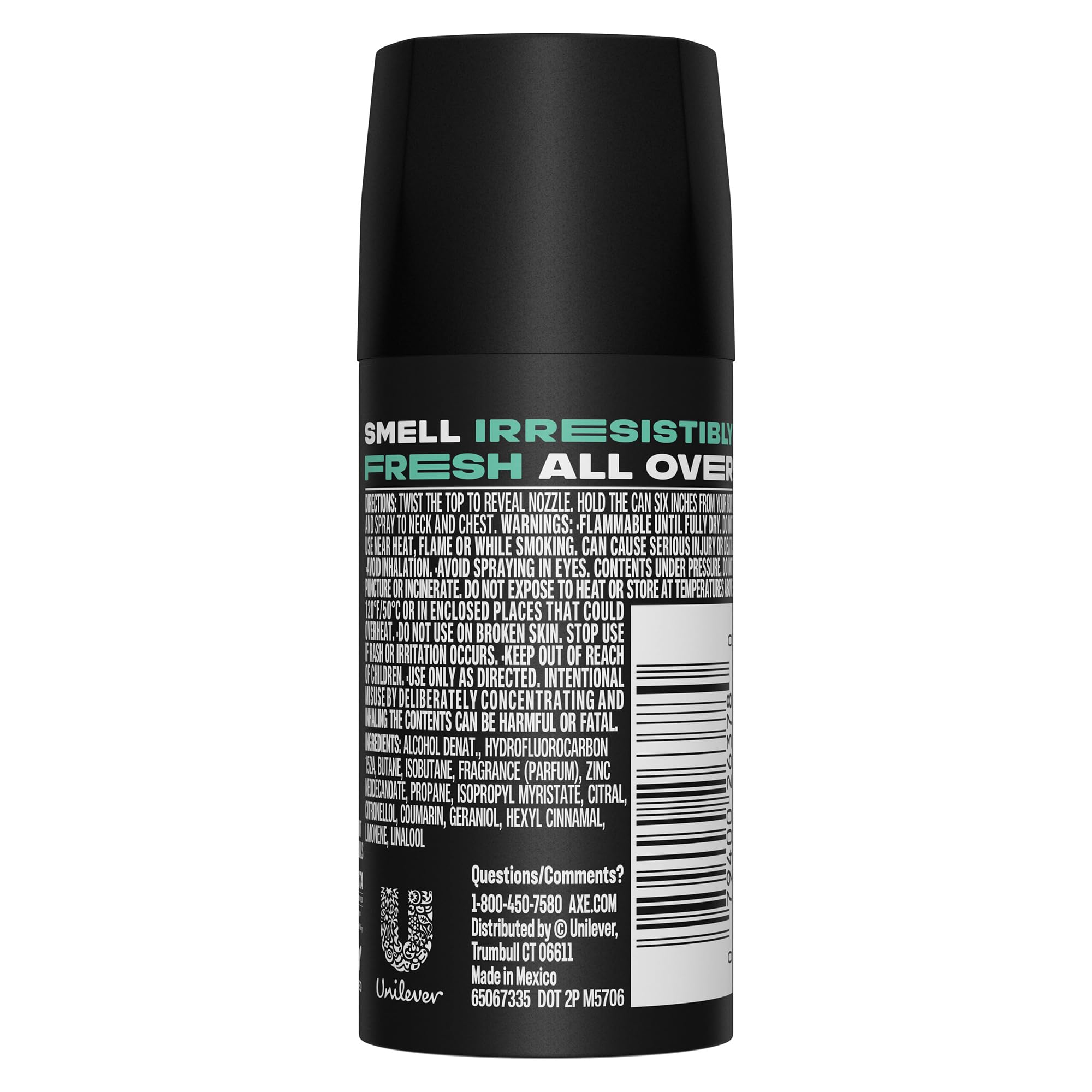 AXE Men Travel Deodorant Aluminum-Free Bodyspray Apollo 6-Pack 48H Anti-Sweat Protection TSA-Approved Body Spray 1 Oz Ea product thumbnail 4