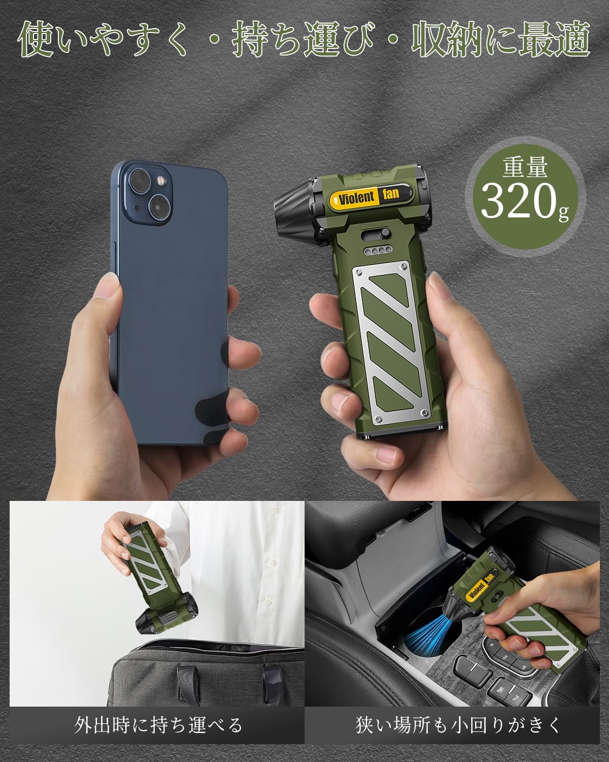 Amazon.co.jp: Sinessy エアダスター 電動エアダスター 充電式 洗車