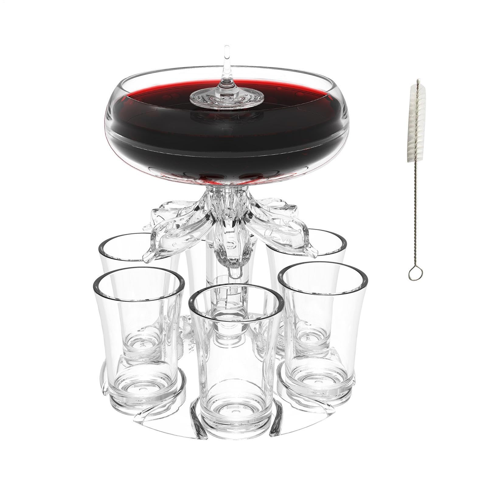 Tasses séparateur de liquide et distributeur de shots pour alcool design