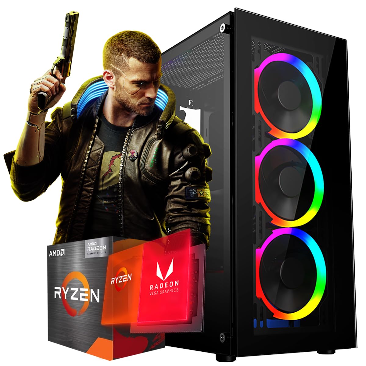 PC GAMER TITAN AMD RYZEN 7 5700X/32GB RAM/NVME 1TB/NVIDIA RTX 3060