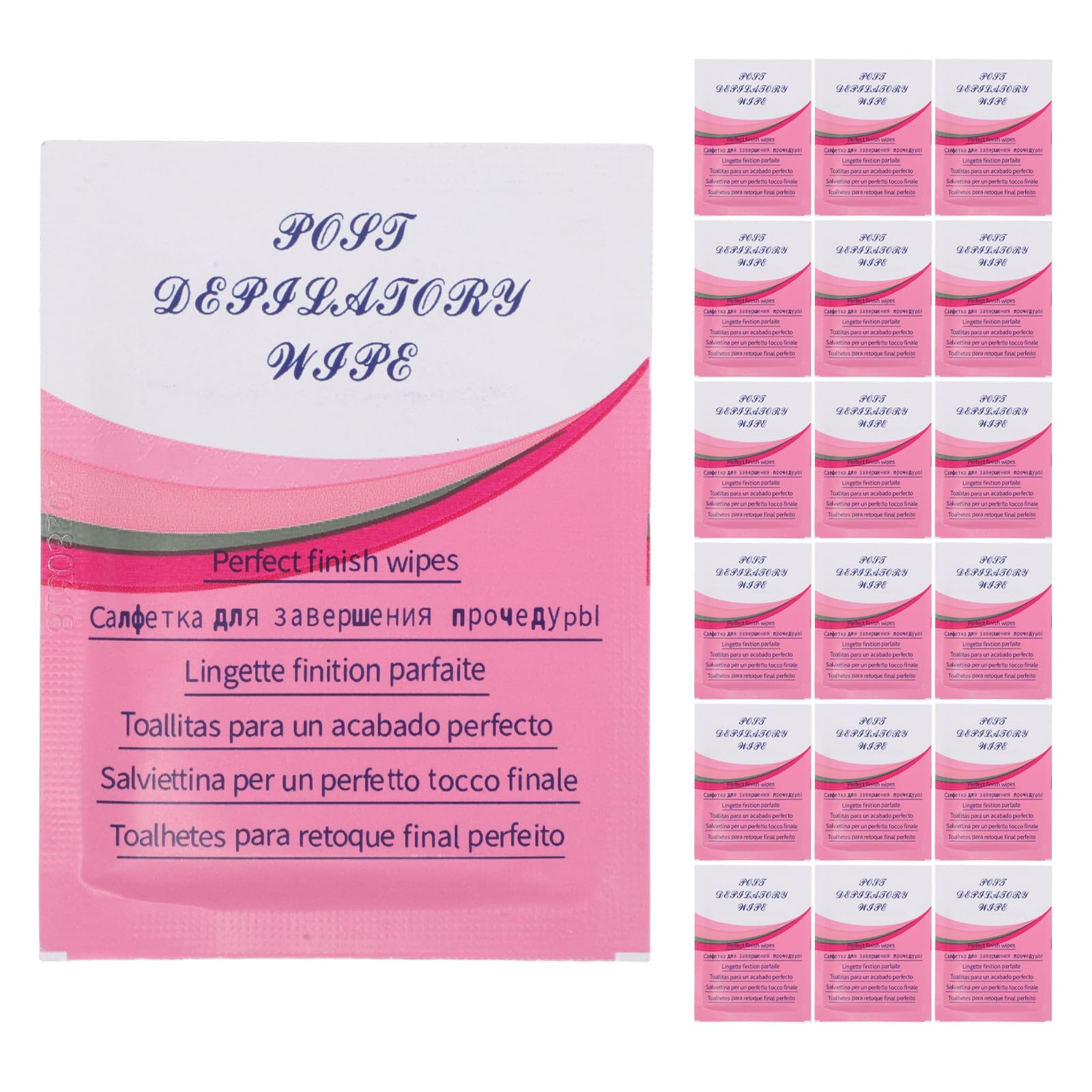 Salviette Post Depilazione 50 Pezzi, Salviette per Togliere la Cera Non Tessuto Glicerina, per Pulizia Dopo Ceretta Corpo, Facili da Usare