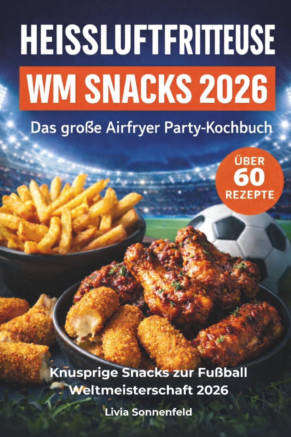 Heissluftfritteuse WM Snacks 2026 – Das große Airfryer Party Kochbuch: Über 60 schnelle Fußball-Snacks für die Heißluftfritteuse – einfach, knusprig, stressfrei für deine WM-Party