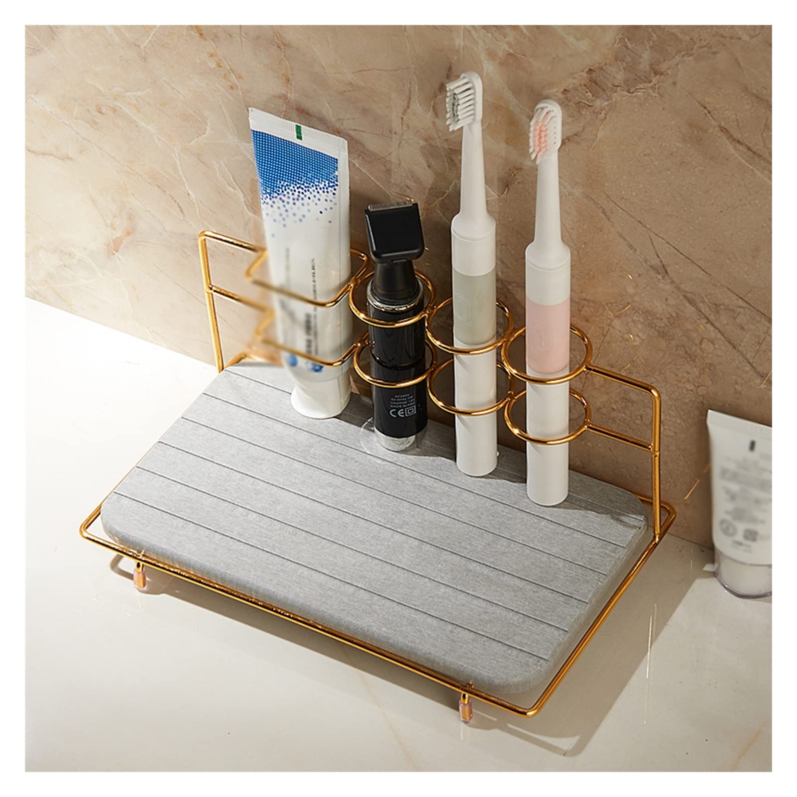 Distributore Automatico di dentifricio Bagno Bagno Pendente Pendente Pendente Desktop Hotel Storage Rack for Il Lavaggio Senza punzoni Porta spazzolino da Denti