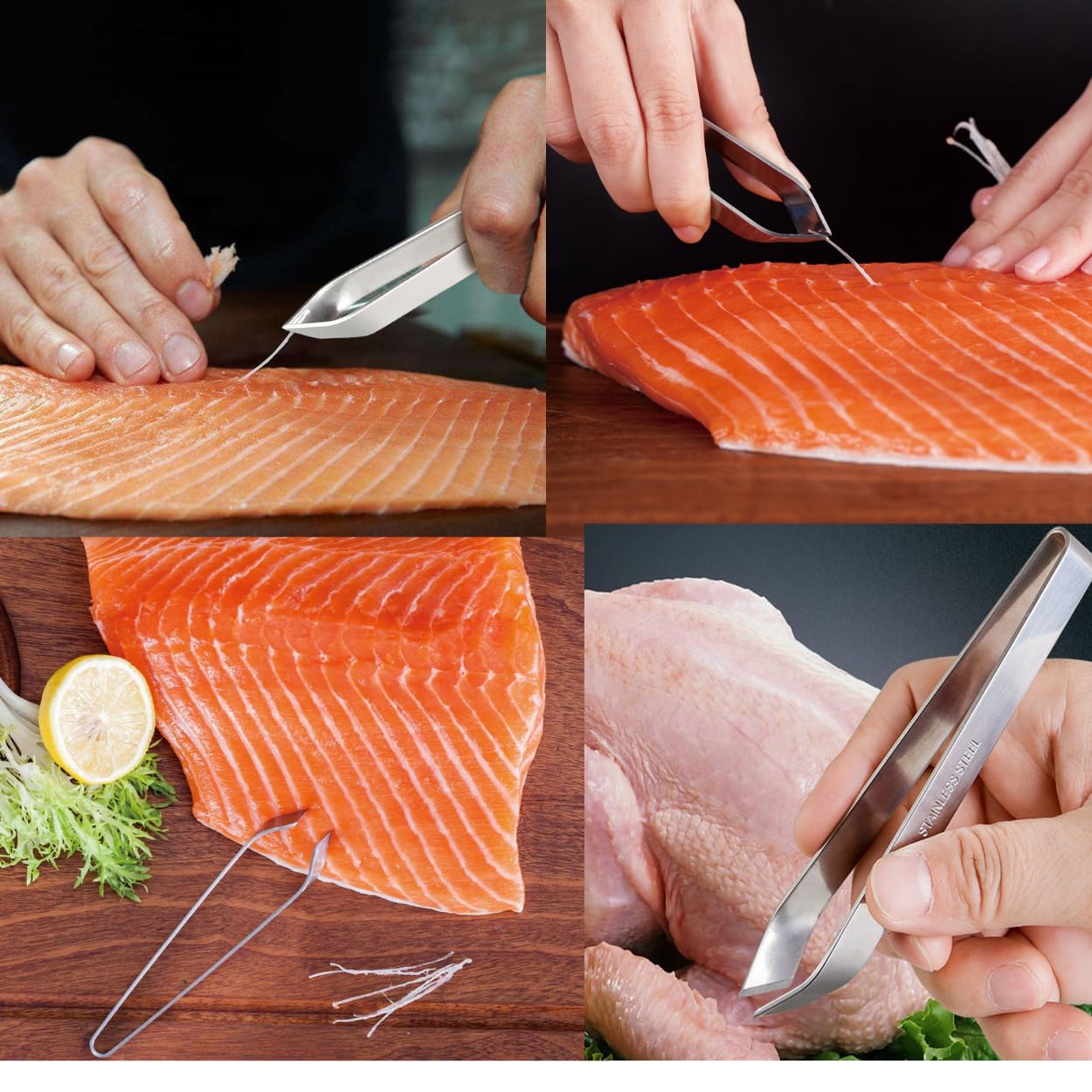 Pinza Professionale Per Pesce In Acciaio Inox, 10 Cm, Ergonomica, Con E-book In Omaggio - 2