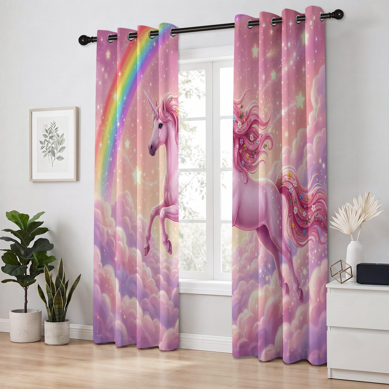 Générique Fantazyjne zasłony zaciemniające zestaw 2 sztuk, 140 l x 260H cm