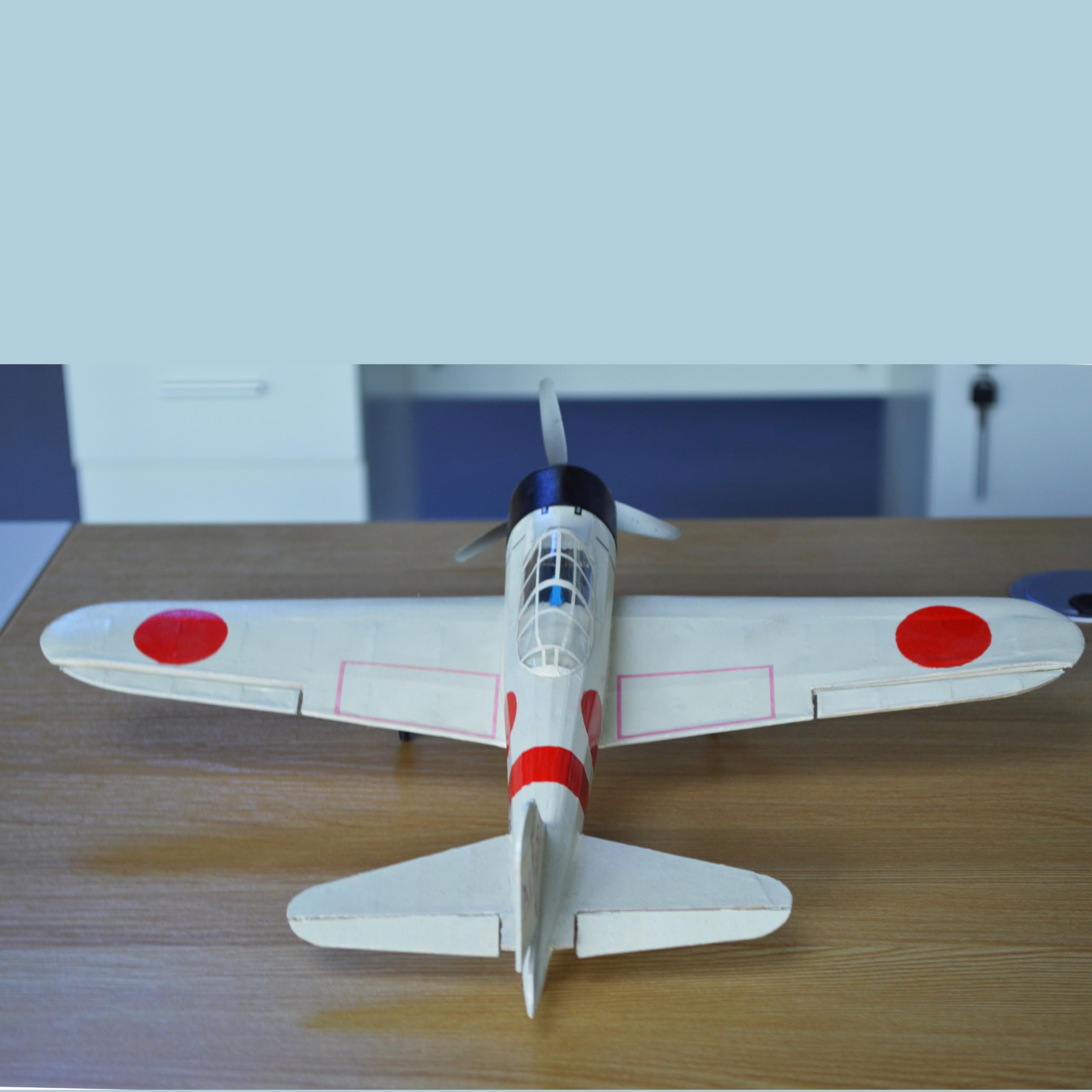 Image secondaire de Mitsubishi A6M2 Zero Fighter Slow Flyer Kit pour modèle d'avion, échelle 1:30, envergure 400 mm, kit de Construction de modèle d