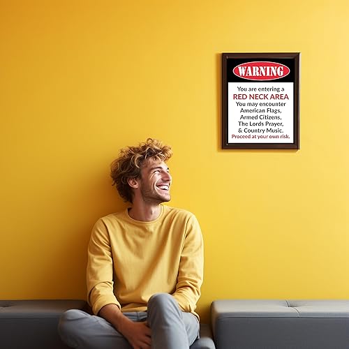 Miniatura 4 de You Are Entering A Red Neck Area - Patriotic Wall Art Print, This Funny Wall Decor Poster Is An Ideal American Art For Home Decor, Bedroom Decor,