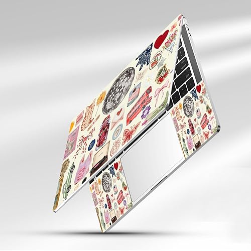 Miniatura 152 de Adhesivo para laptop de 12.1-15.6 pulgadas, calcomanía reutilizable universal de vinilo para laptop, protector de arte impermeable en color panal