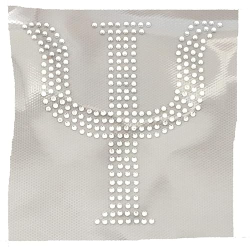 Miniatura 5 de Letras griegas, 4 pulgadas de alto, diamantes de imitación, transferencia termoadhesiva (Sigma)