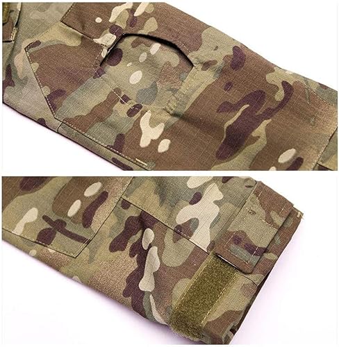 Miniatura 6 de Ropa de caza al aire libre Airsoft Disparo Camisa Pantalones Conjunto Batalla Vestido Uniforme BDU Conjunto táctico Combate Camuflaje Ropa