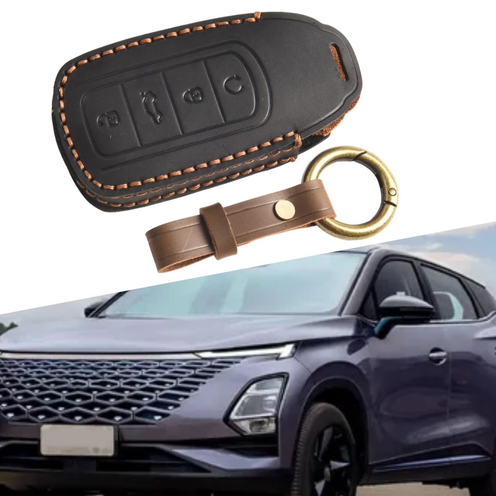 Leather Car Key Case Cover Shell Fob For Chery Tiggo 8 Pro Tiggo 8plus New 5 Plus 7pro Chery Tiggo 7 Pro Max Omoda 5 C5 Modod I.916459633