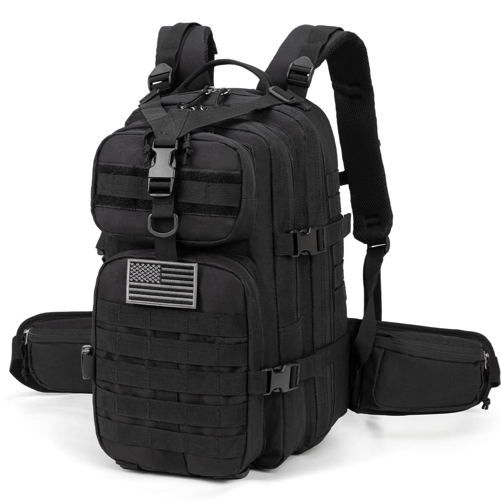 CAREYSTEN Camo hunting backpack，small tactical backpack, military backpack for men， camping backpack, 3-day bag(Black)