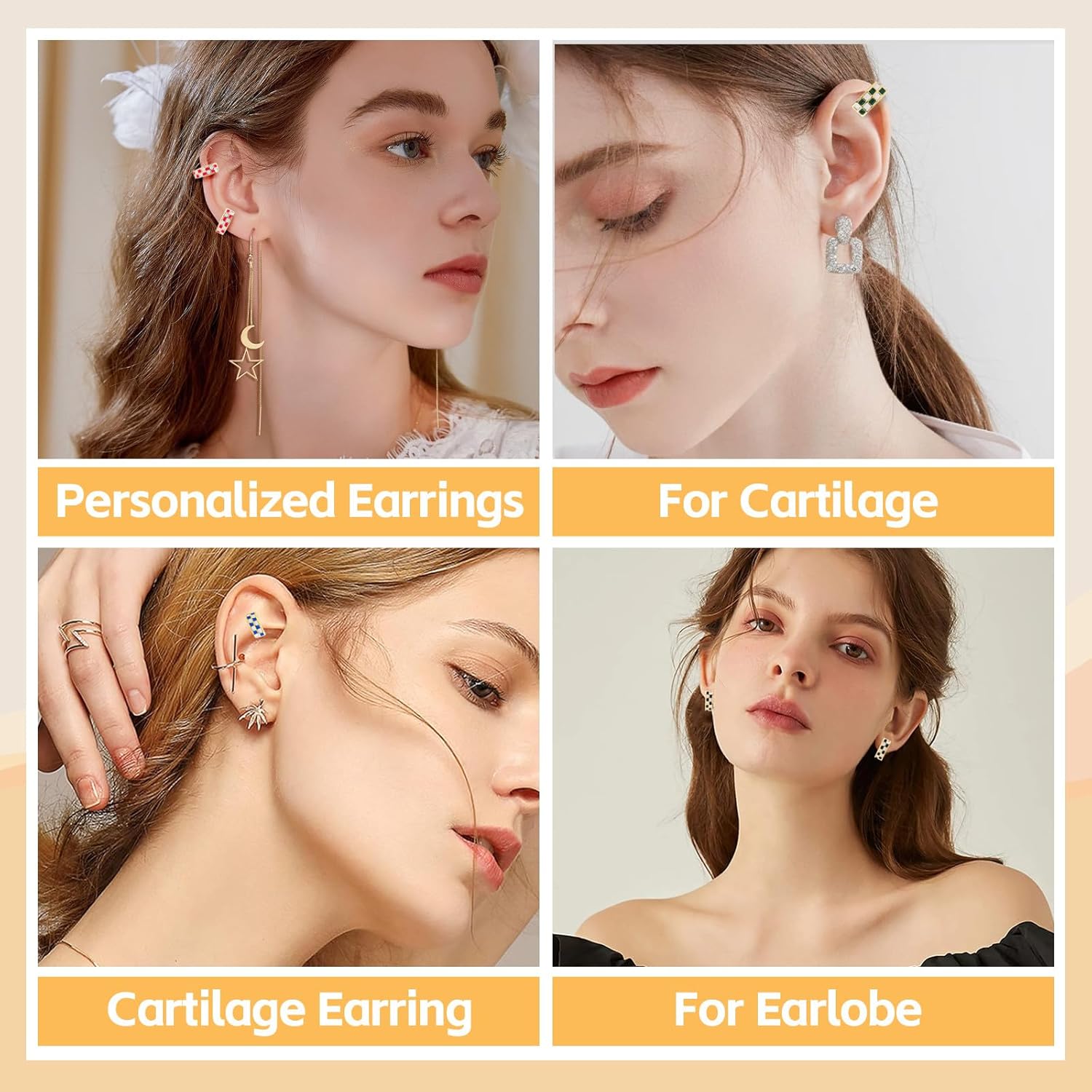 Small Checkered Hoop Earrings, Multicolor Enamel Hoops Earrings for Women, Tiny Round Circle Huggie Hypoallergenic Earrings Piercing Jewellery Gift for Women - Image 5