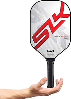 SLK Evo Hybrid & Soft Pickleball Paddles | Evo Hybrid Fiberglass Pickleball Paddle Features a C6 Face & Polymer Rev-Core Power | Evo Soft Features a G8 Carbon Fiber Face & Polymer Rev-Soft Core |