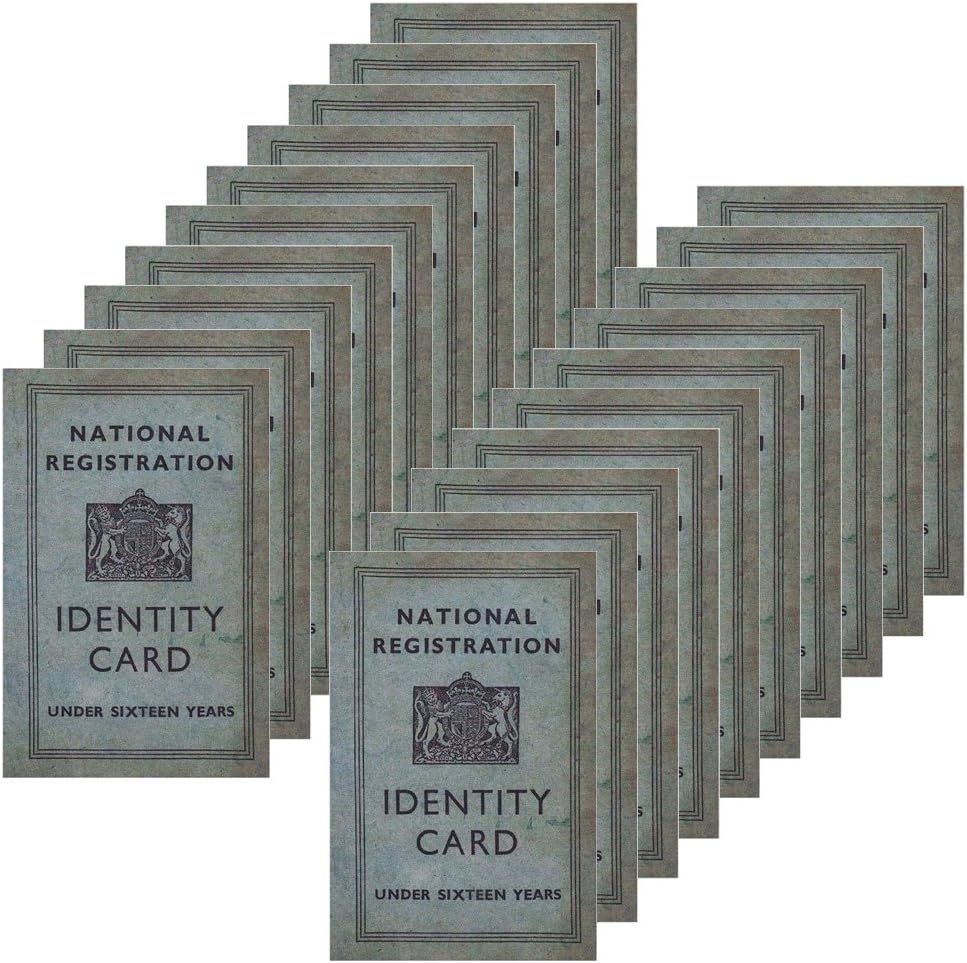 Memorabilia Pack Co. WW2 Replica Children's Identity Cards x 20 ...