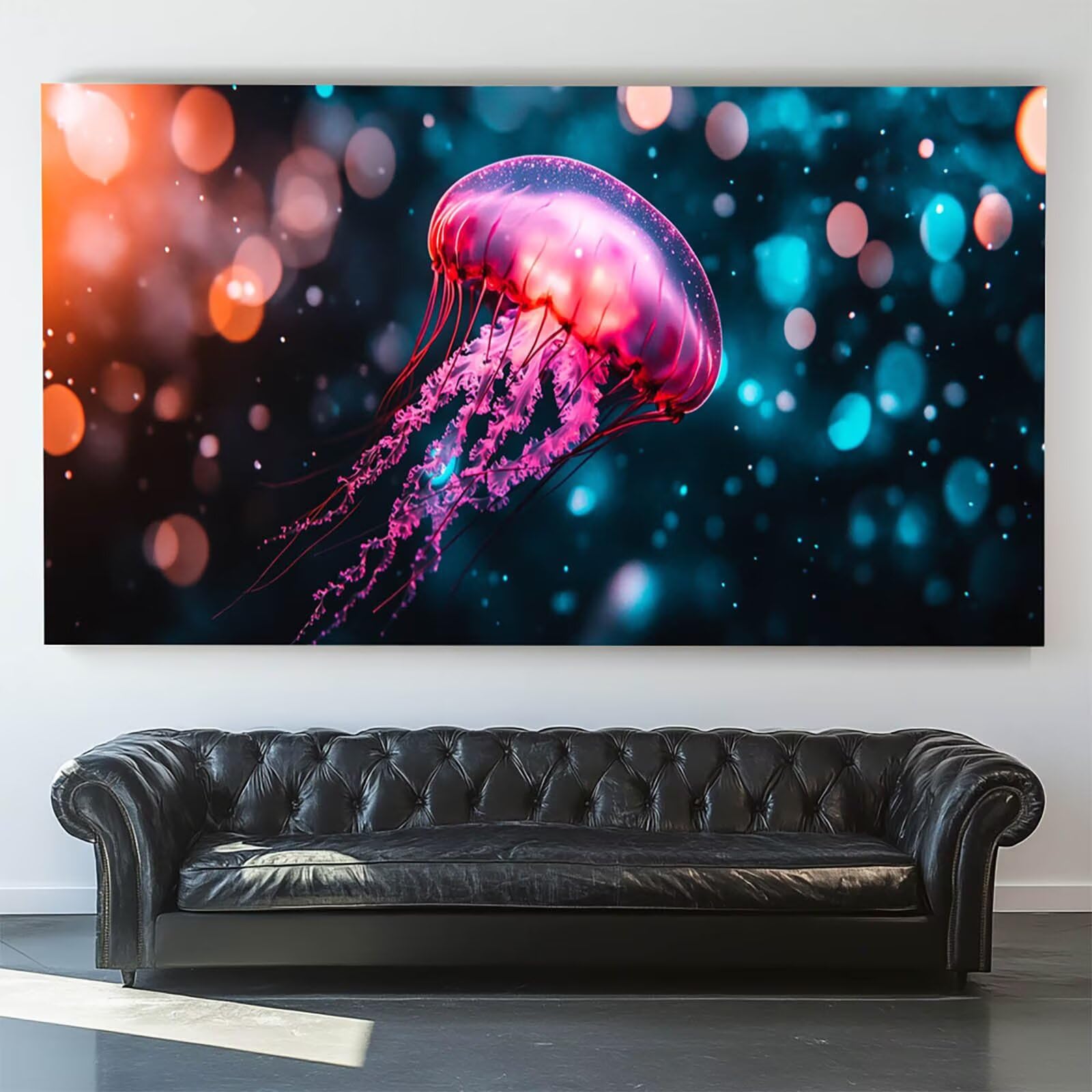 Pintar por Numeros Adultos Halobios, Pintar por Numeros Niños Kit Manualidades Adultos Medusa Cuadros para Pintar por Numeros Pintura Acrílico, Cuadros Decoracion Salon Modernos 80X160cm 7w-H-9