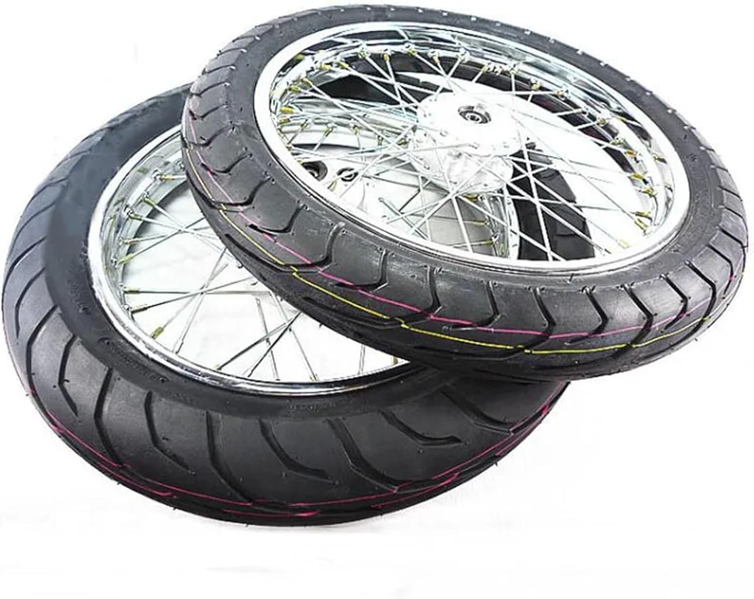 CG125 Retro Motorcycle Accessories Modified Road Tire Front And Rear Wheel Hub Assembly(250-17-Rear)