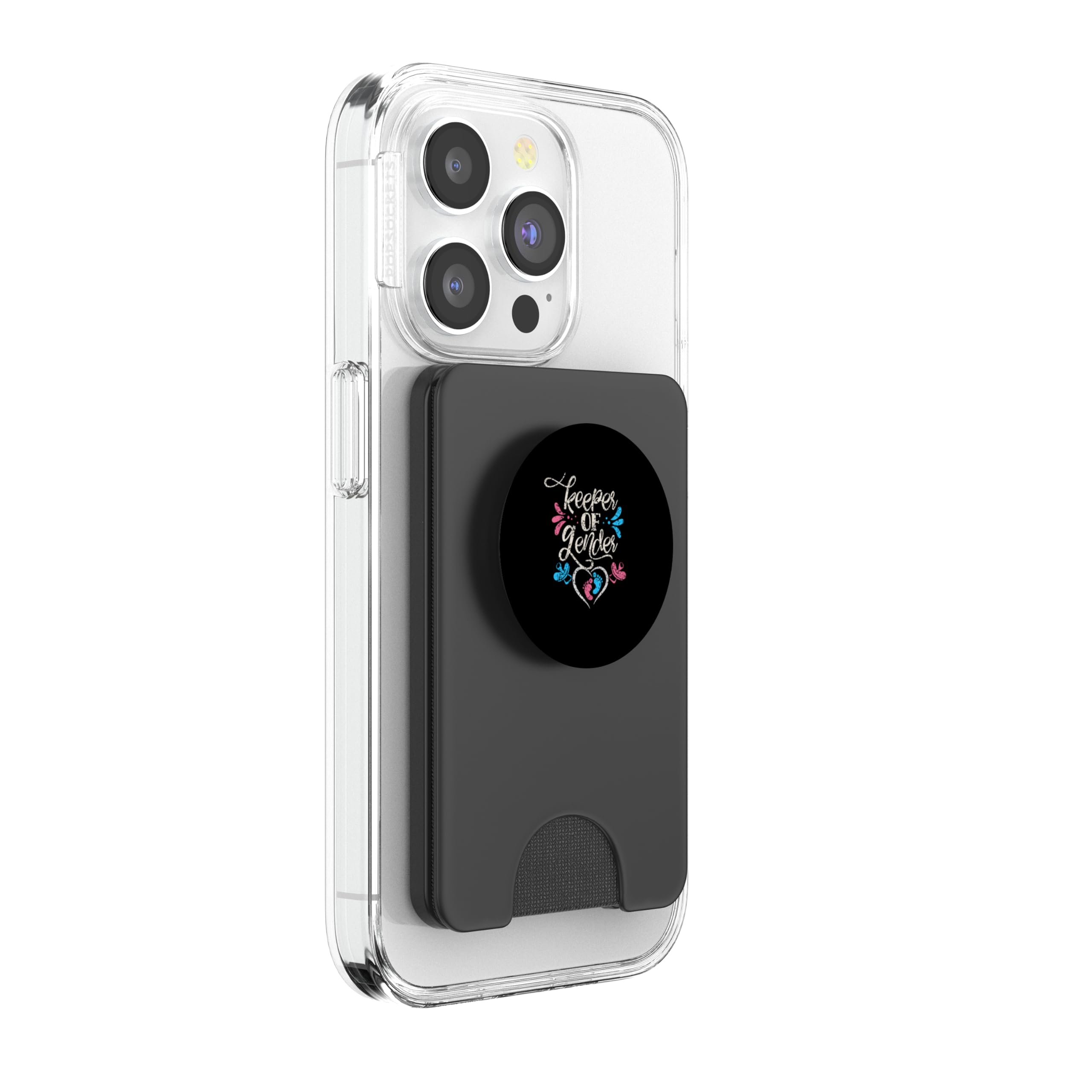 Guardián del género Fiesta de Embarazo revelación de género PopSockets PopWallet para MagSafe