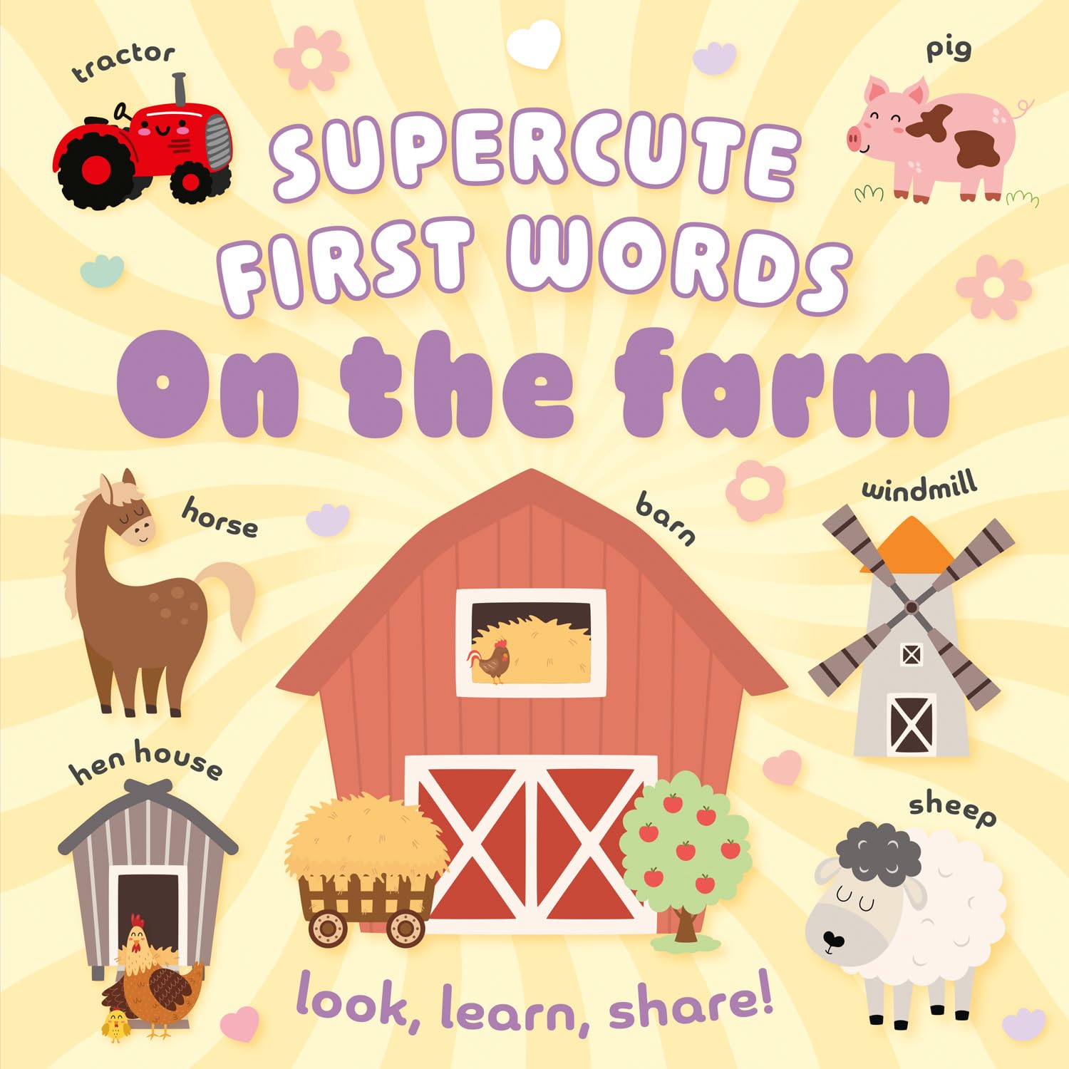 Supercute First Words on the Farm: A delightfully adorable new First Words series for children aged 3 and above – brand-new for 2026!