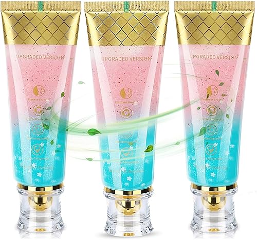 Paquete de 3 pasta dental blanqueadora de niacinamida, elimina manchas, sin flúor, con sabor natural a flor de cerezo y menta. Ayuda a reducir las