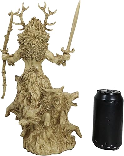 Miniatura 6 de Ebros Gift Antigua y arcaica poderosa deidad Cernunnos celta Dios cuernos Wiccan estatua de 12.5 pulgadas de alto, Deidad de los animales,