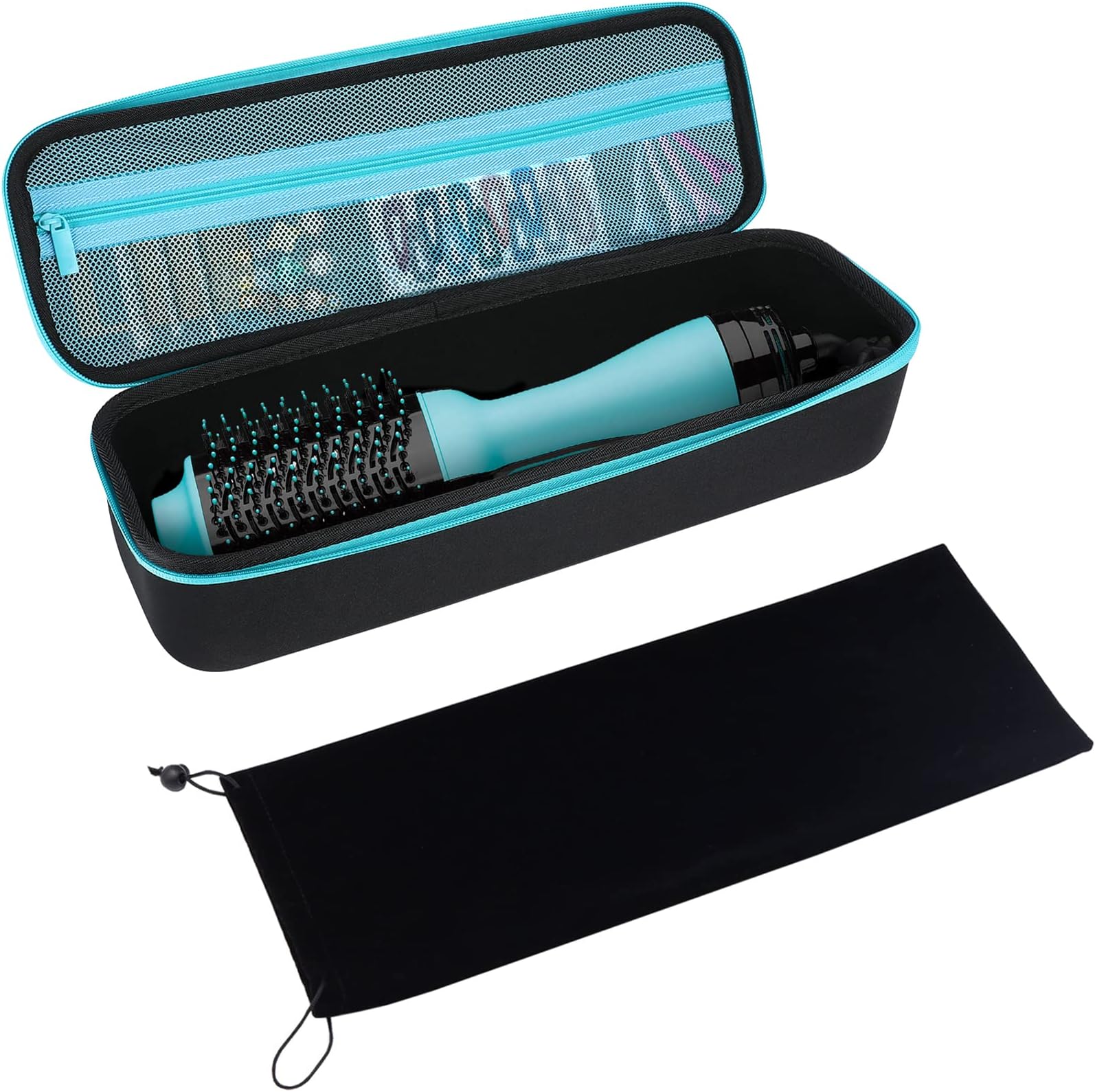 ProCase Hard EVA Travel Case for Revlon One-Step Hair Dryer/Volumizer/Styler, Carrying Case with Velvet Bag Cover for Revlon or Similar Items in Size