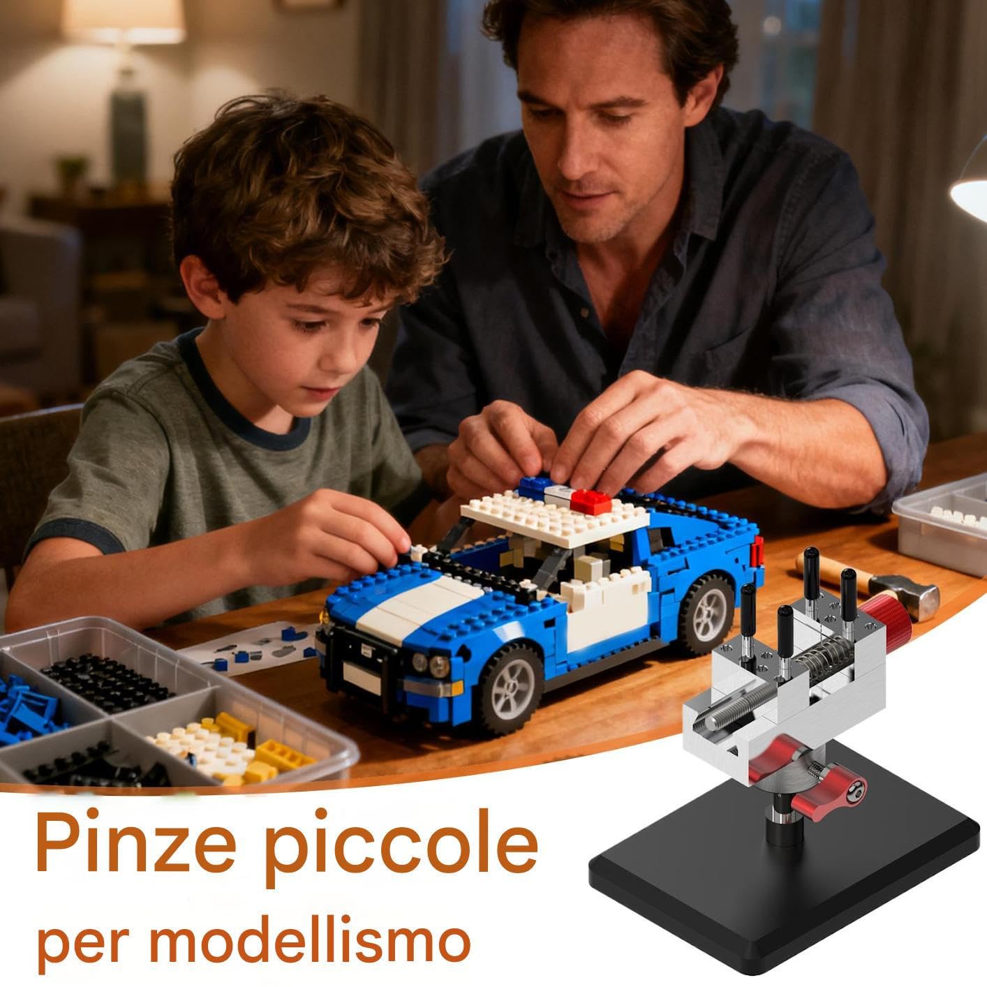 Morsetto Da Banco Mini per Modellismo | Da Tavolo Per Uso Domestico Per Hobbisti Artigiani Riparatori Artisti Professionisti Laboratorio Domestico Scrivania Viaggio