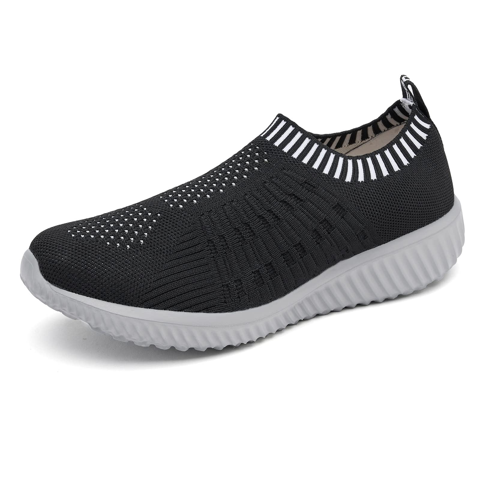 TIOSEBON Women's Athletic Walking Shoes Slip On Casual Mesh-Comfortable Tennis Workout Sneakers