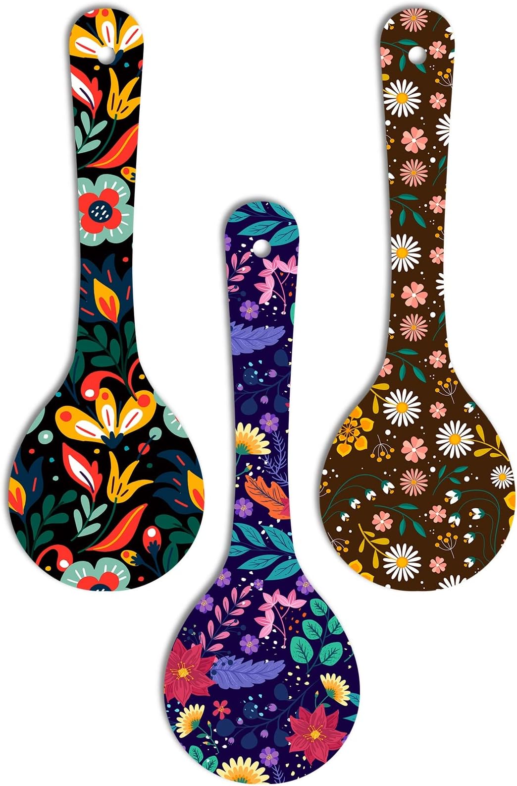 Artvibes Madhubani Art Wooden Wall Hanger For Home | Office | Living Room | Gift | Modern Decoration Items | Kitchen Wall Decor | Home Decor Hanging Items (Wh_5001N), Set Of 3
