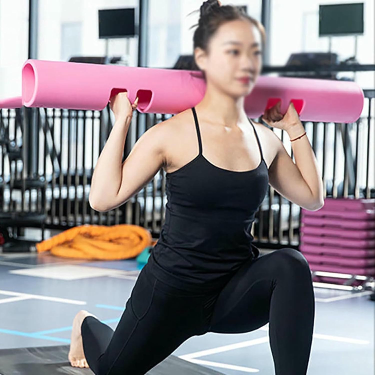 4kg Weight-Bearing Strength Training Bucket, Fitness Tube with Comfortable Handle Column, for Loaded Movements in The Home Gym