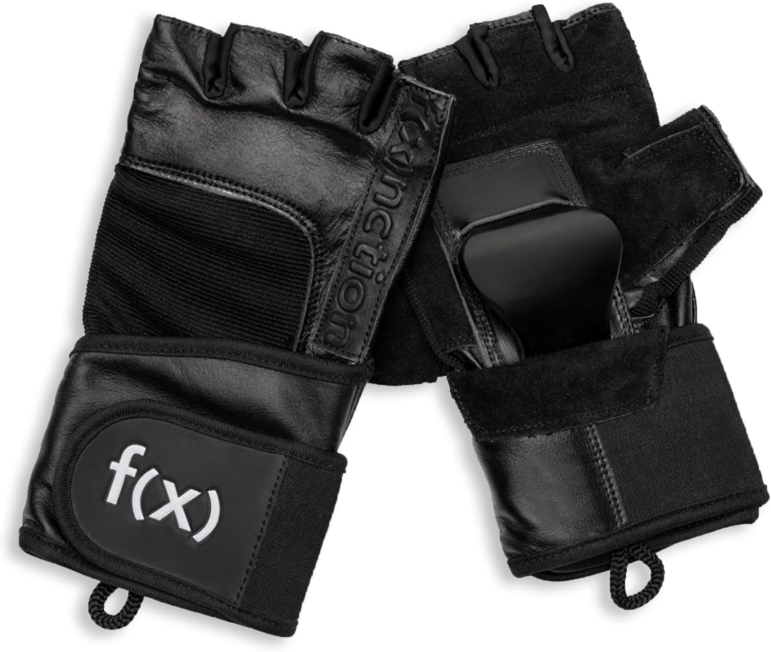F(x)nction Fxnction Shredder Wrist Guards for Onewheeling, Skateboarding, Sports Protective Wrist Guard, Half Finger Gloves with Impact Absorption