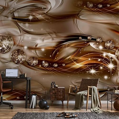 Miniatura 6 de artgeist Mural abstracto de 193 x 110 pulgadas, XXL - Mural de pared autoadhesivo para despegar y pegar, calcomanía extraíble, impresión de primera