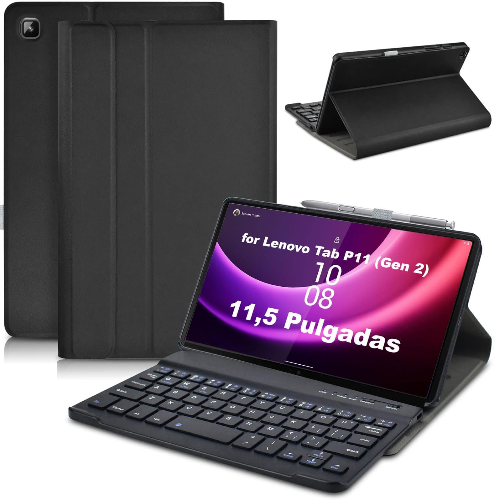 C/N Teclado Funda Para Lenovo Tab P11 - QWERTY Ultra Slim Teclado