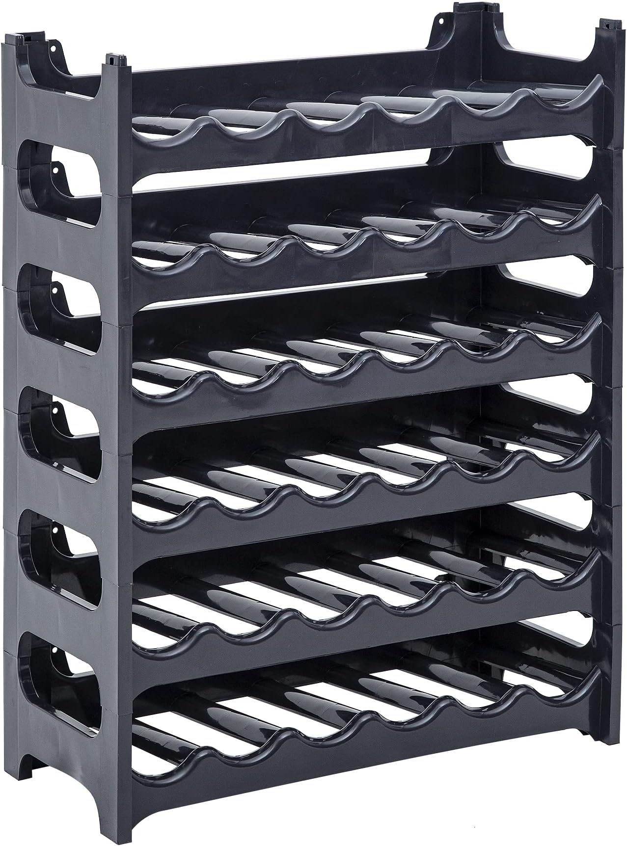 Flaschenregal Für 1 5l Pet Flaschen Novaliv Flaschenregal für 36 Flaschen aus Kunststoff Recycelt