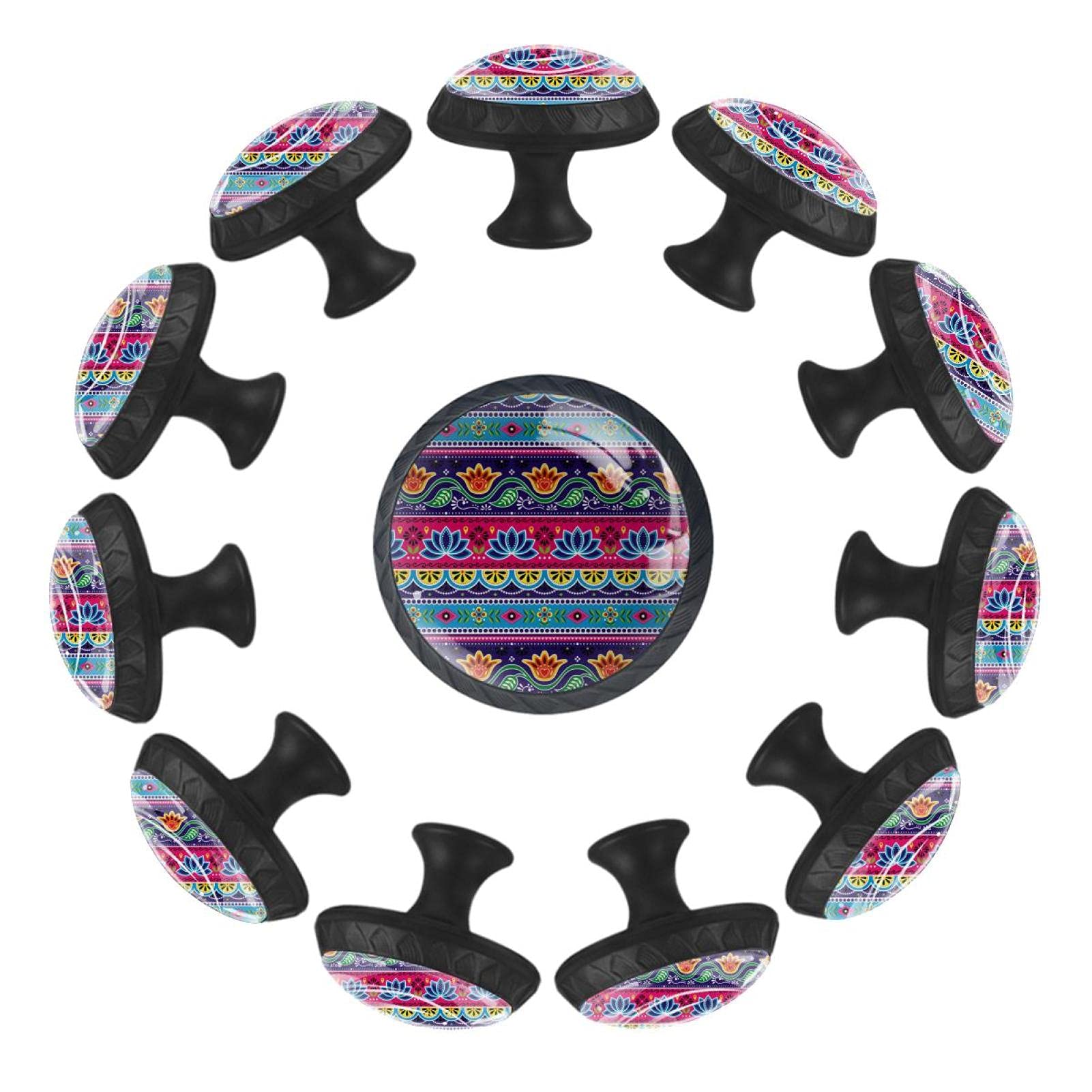 Boutons de tiroir 35 mm en fleur colorée pour commode et chambre enfant