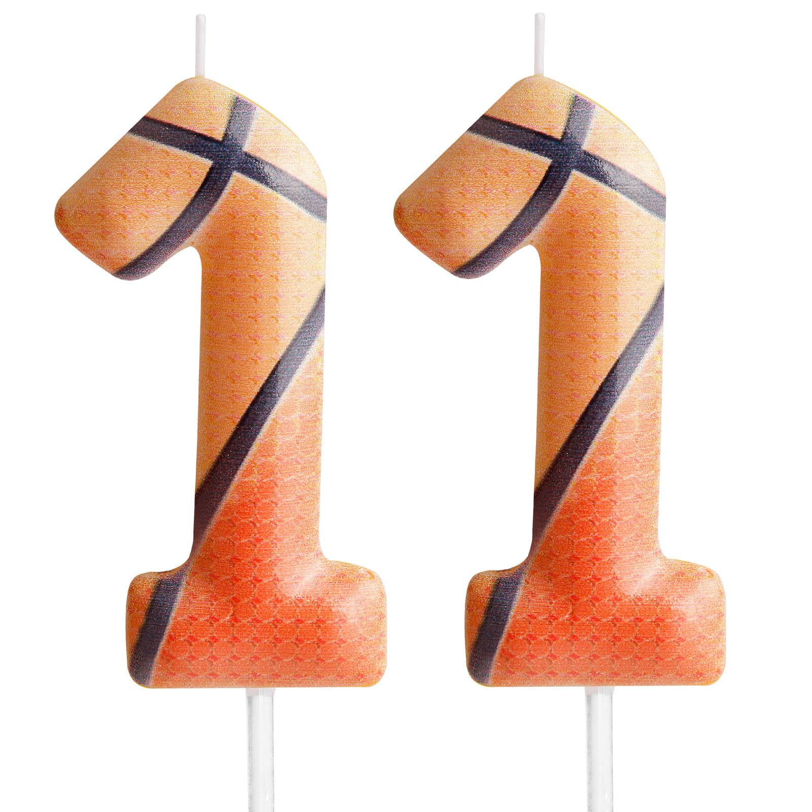 Zolunu Basketball Birthday Candle, Basketball Themed 11th Birthday Cake Candle, Number 11 Candle, Birthday Cake Topper for Boys Girls Kids