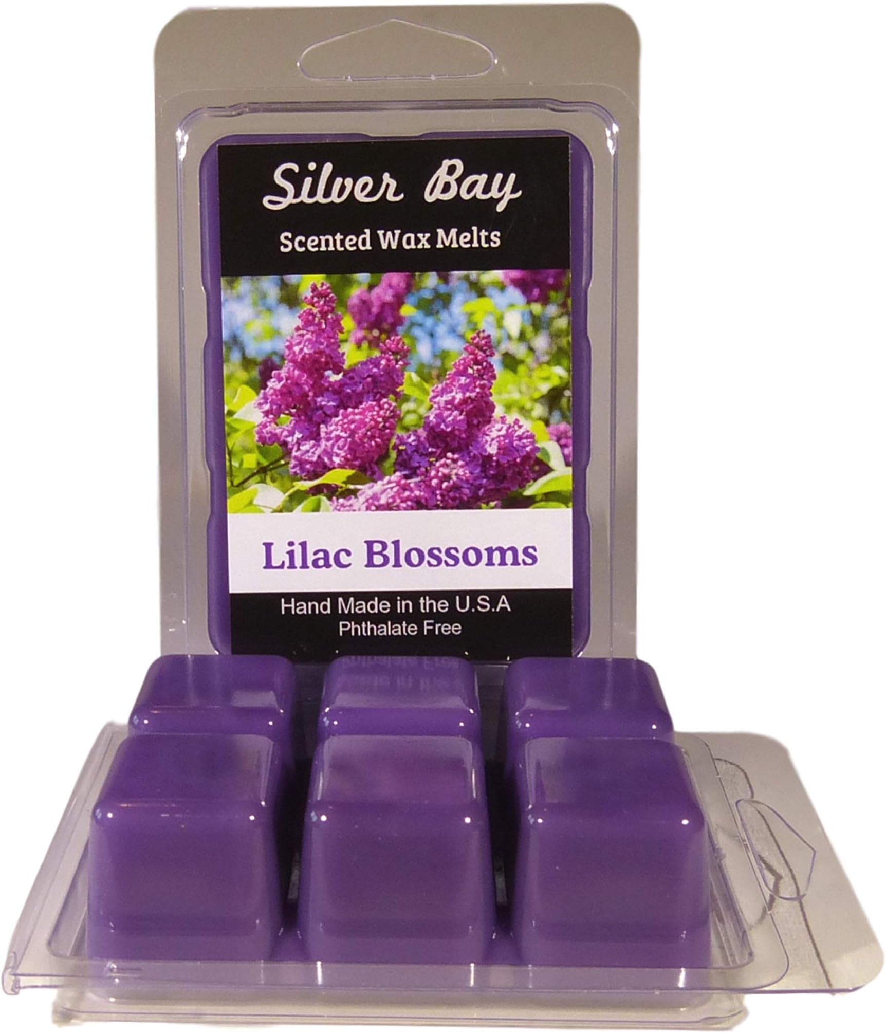 Lilac Blossoms Scented Wax Melts, 2 Pack, Made with The Highest Percentage of Scent Oil Possible, Total of 12 Cubes or 6.4 Ounces Total.