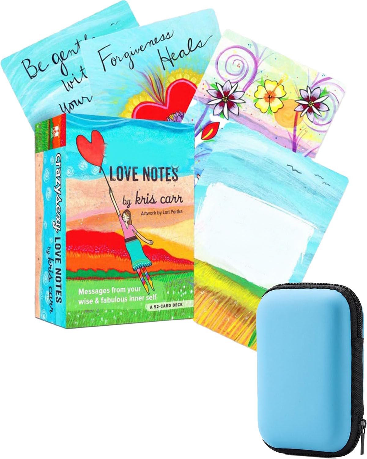 78PCS Oracle Cards, Tarot Card Deck with Original Cards, Divination Tool for Spiritual Guidance, Includes Elegant Sky Blue Storage Box, Ideal for Beginners and Professionals-image-1