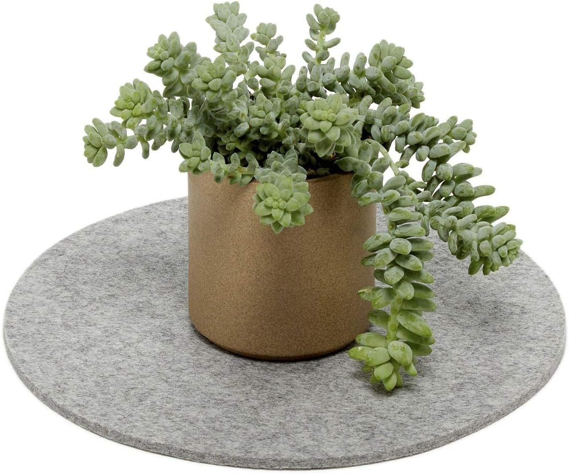 Graf Lantz Trivet - Heat Protective 100% Merino Wool Felt - Great for Skillets & Sizzling Dishes (10 inch, Granite)