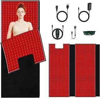 Red Light Therapy Pad for Body, Infrared Heat Therapy Mat for Pain Relief & Muscle Recovery, Full Body Light Therapy Device for Circulation, Flexible Heating Pad for Home Use