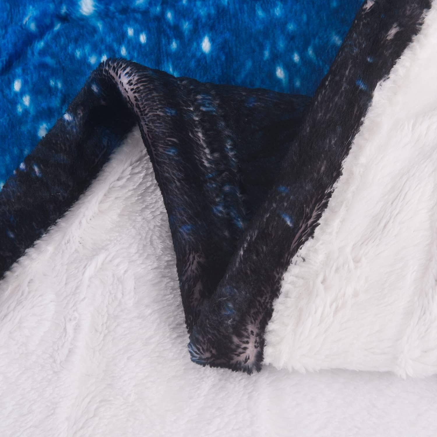 Throw Blanket, Starry Night Galaxy Forest Trees Fleece Throw Blanket for Couch Sofa Bed Chair Bed Camping Travel for Single Boys Girls, 60 x 50 inch - Image 8