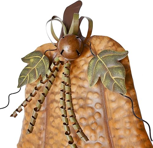 Miniatura 9 de Morning View Letrero de metal con estacas de calabaza para patio, decoración de otoño, calabazas rústicas, decoración de jardín, decoración de patio